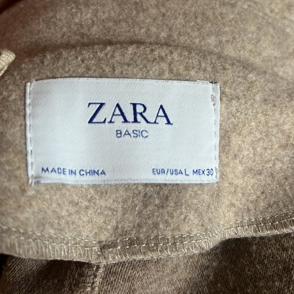 - Zara Basic Cream Open Jacket Size Large - image 6